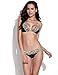 RELLECIGA Women's Lace Extra Cheeky Bikini Bottoms Triangle Swimsuit