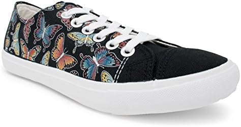 Butterfly Sneakers | Cute Fun Pretty Butterflies Art Gym Tennis Shoe - Women Men