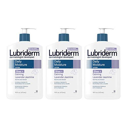 Lubriderm Daily Moisture Lotion for Dry Skin, Enriched with Nourishing