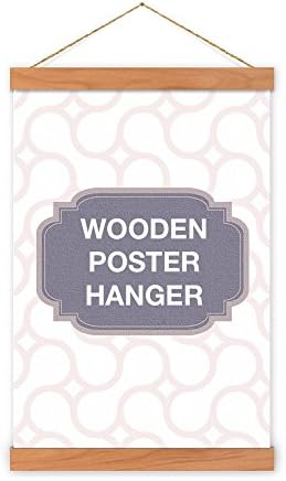 Cherry Wooden Poster Hanger - magnet self assembly (17 inch [43.18cm])