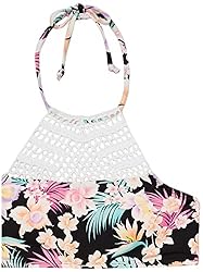 Hobie Girls' High Neck Halter Top and Side Tie