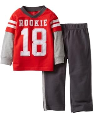 Carter's Baby Boys' 2 Piece Pants Set (Baby) - Red - 6 Months