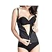 Underbust Latex Waist Slimmer Body Shaper Corset Shapewear for Weight Loss XXXXXX-Large Black Zipper&hook