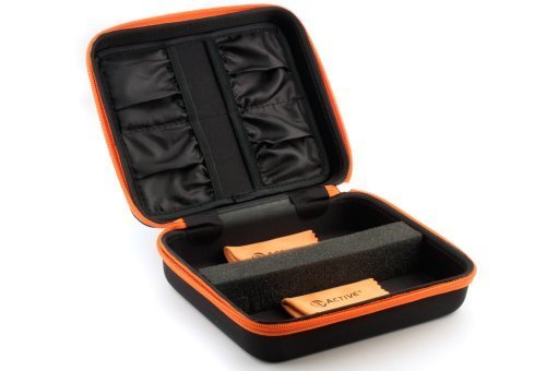 3ACTIVE Twin Storage Case for Two 3D Glasses. Includes Cleaning Cloths.