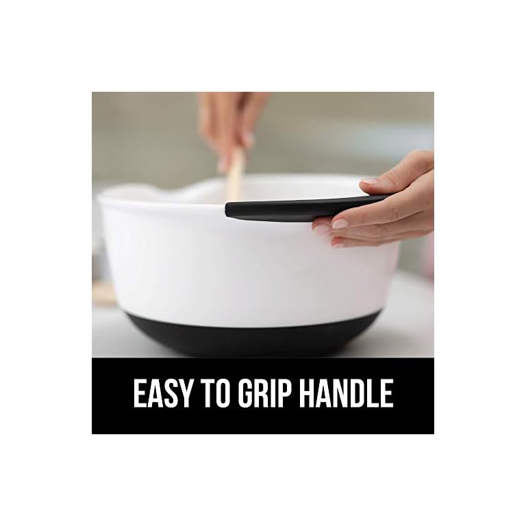 Gorilla Grip Mixing Bowls Set of 2, Slip Resistant Bottom, Includes 5