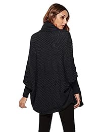 Marbetia - Kimono para mujer con parte frontal abierta, manga de murciélago de gran tamaño, suéteres sueltos