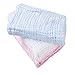 CXMYKE Muslin Baby Towels(41.5×41.5 inches) - Super Water Absorbent for Baby Bath Towels - Soft Newborn Baby Blankets, Suitable for Baby's Delicate Skin - Pink