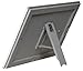 M&T Displays Opti Snap Poster Frame with Support Leg 8.5x11 Inch Silver 1
