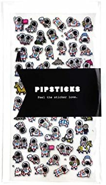 Pipsticks Active Astronaut Sticker Sheets Great Stickers for Planners, Calendars, Scrapbooks, Crafts, Diaries &amp; School Projects