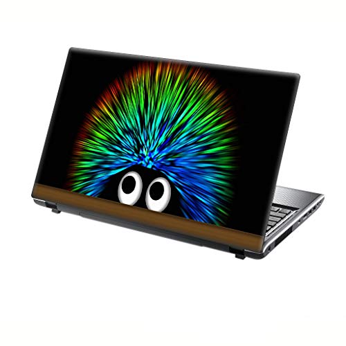 TaylorHe 13-14 inch Laptop Skin Vinyl Decal with Colorful Patterns and Leather Effect Laminate MADE IN England Colourful Hedgehogg