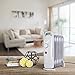 Air Choice Oil Heater, Overheating Protection, Portable Compact Mini Radiator for Home and Office, 700W, Small, White (A)