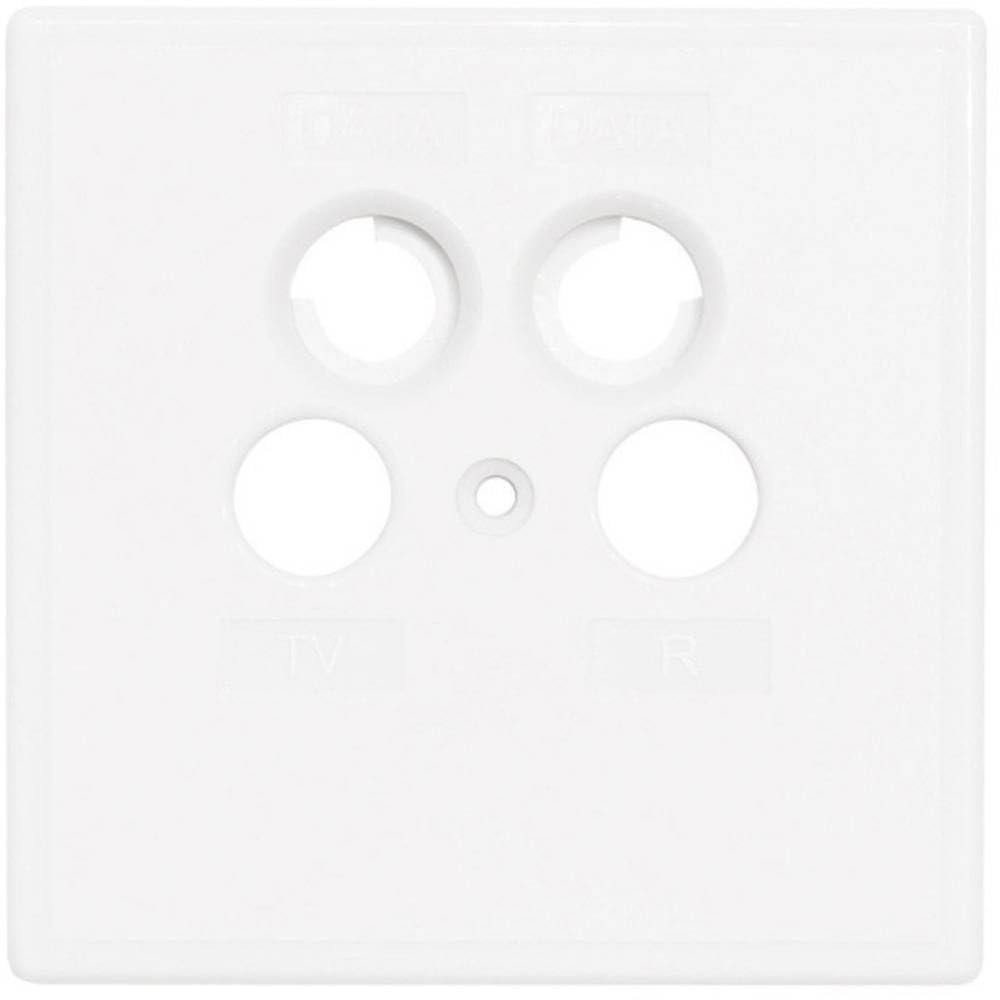 Axing SZU 2-00 cover plate for antenna wall outlet socket, for BSD 961-x, white