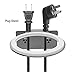 Bathroom Hair Dryer Holder Wall Mount, Adhesive Storage Organizer for Hair Blower with Plug Stand, Stainless