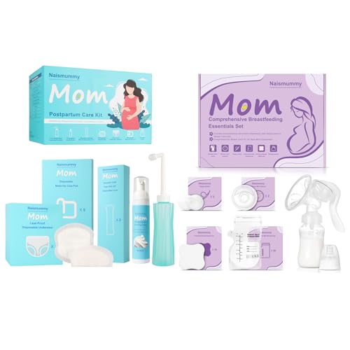 Breastfeeding Essentials Kit and Postpartum Essentials Recovery Kit for new mom