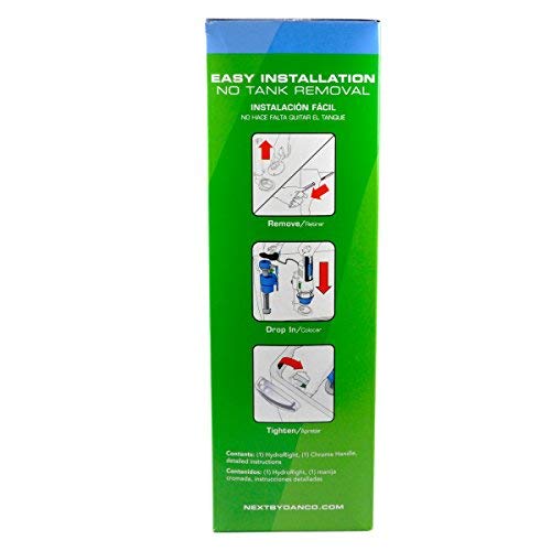 NEXT BY DANCO HydroRight Dual Flush Valve Converter with Lever Handle, Gray Handle, 1-Pack (HYR271T) (Renewed) - Thumbnail 7