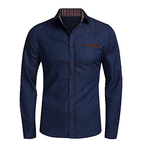 Camicia-Uomo-Primavera-Autunno-Slim-Camicia-Manica-Lunga-Casual-Camicie-Uomo-Abbigliamento