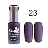 Matoen 12ml Matte Dull Nail Polish Fast Dry Long Lasting Nail Art Matte Nail Polish Gel (C)