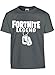 Asher's Apparel Fortnite Legend Gaming Youth T- Shirt (YM 10-12, Charcoal)