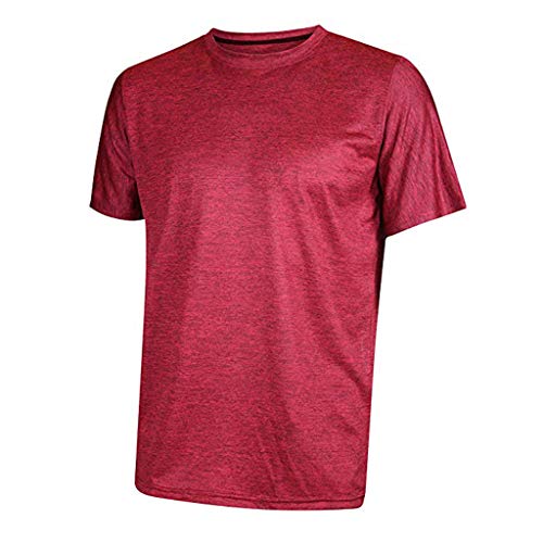 Letdown_Men tops Men Tshirts Short Sleeve 5-Pack Quick-Dry Moisture Wicking Active Athletic Tech Performance Sportswear