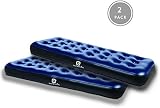 Outbound Twin Air Mattress | Portable Air-Bed Single Size | Inflatable Mattress Blow Up Bed for Camping | Repair Patch, (Single, 2 Pack)