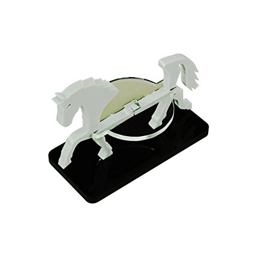 Horse, Character Mount Marker, Grey, 25x50mm Base (1)