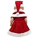 YiCare 3PCS American Girl Doll Clothes 18 Inch Christmas Red Color Including Hat Shawl Dresses Xmas Present Doll Clothing Dress Up