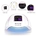 BruRkim 120W Faster Drying UV LED Nail Lamp, LED Gel Nail Dryer with 4 Timer Settings, Automatic Sensor Professional Nail Light Suitable for Fingernails and Toenails, Home and Salon