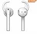 6 Piece (3 Pairs)  Silicone Ear Hooks Tips Cover Skins Accessories Compatible With Apple Airpods and EarPods Headphones Earphone Earbuds, One Size Fits All (White)thumb 1