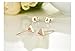 14K Rose Gold Plated Stainless Steel Stud Earrings, A Pair Triangle Tiny 5mm Stud Earrings Ge312