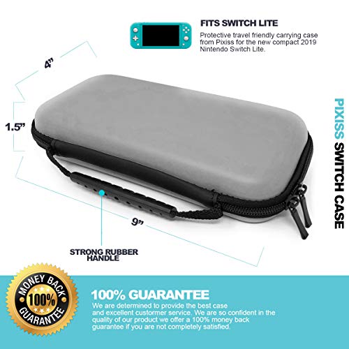 image for Pixiss Carrying Case for Nintendo Switch Lite with Ultra Slim Portable