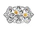 Arthur Court Designs Aluminum Fleur-De-Lis Deviled Egg Holder Container 13 inch x 8 inch