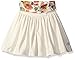 Burt's Bees Kids Girls' Toddler Reversible Poppy and Mustard Skater Skirt and Crochet Sleeve Tee
