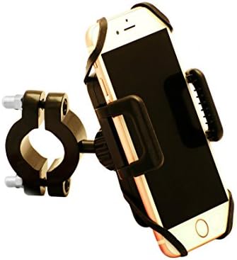 Best Bicycle Smartphone Handlebar Mount - Cradle Securely Holds all iPhone, Android, Blackberry and GPS Devices. Adjustable Viewing Angles. One Touch Release. Easy to Install.