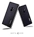 For Mi MIX,DAYJOY Luxury Premium Aluminum Metal Shockproof Bumper Frame Case + Real Genuine Cow Leather Back Cover With invisible Kickstand and Lanyard for Xiaomi Mi MIX(BLACK)