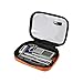 Damero Clear 3pcs/set Travel Carry Bag/Electronic Accessories Organizer/Packing Cubes (Orange)
