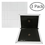 KChoies 3 Pack Thickened Extra Strength Large Mice Rats Insects Sticky Flat Black Glue Traps, Peanut Butter Scented Indoor Outdoor Mouse Glue Boards, White
