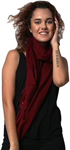 Cashmere &amp; Fine Wool Blend, Diamond Jacquard Super Soft Warm Scarf/Stole. X1931