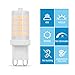 JandCase E11 LED Light Bulbs, 30W Halogen Equivalent, 3W, 300lm, Soft White 3000k, E11 Base for Home Lighting, Not Dimmable, Pack of 5