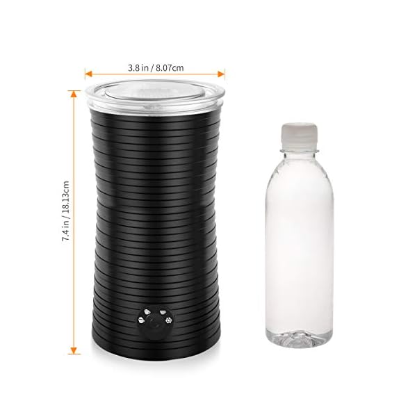 MilchaufschÃ¤umer Elektrisch, Morpilot 4 In 1 MilchschÃ¤umer, Automatisch Milk Frother fÃ¼r HeiÃer & Kalter Milchschaum, Anti-Rutsch Design, 3 Dreher, Silikon LÃ¶ffel & ReinigungsbÃ¼rste, 400W, 240ml – Bild 6