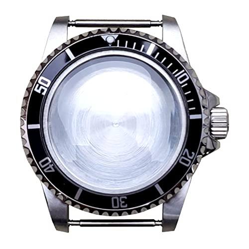 MODJUEGO Watch Case for NH35 NH36 Replacement 39.5MM Stainless Steel Watch Movement Repair Part