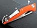 Eafengrow Pocket Knives D2 Blade and G10 Handle,Outdoor Survival and Everyday Carry Knife with Clip (EF42-orange)