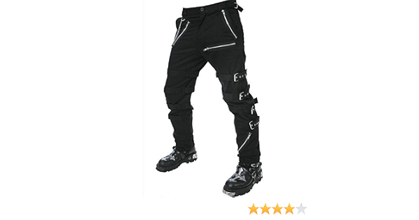 Amazon.com: Bondage Emo Black Goth Punk Rock Morte Pantalones Hebilla Cadena  Pantalones/Tripp Pantalones para Hombre/Estados Unidos : Ropa, Zapatos y  Joyería