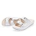 Common Women's Non-Slip Slide Sandals Platform Wedge Beach Slippers Slide On High Heel Shoes(White-38)