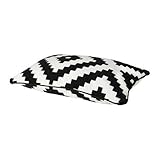 Ikea Cushion Cover, White/black