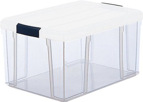 リス(RISU) 収納ボックス NEWソフィアボックス クリア 幅36×奥行53×高さ27cm 収納ケース オフィス 事務所 書類 ファイル 日本製