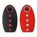 Coolbestda 2Pcs Silicone Smart Key Fob Cover Protector Keyless Jacket Remote Control Holder for Nissan Altima Maxima Murano Armada Gt-r Sentra