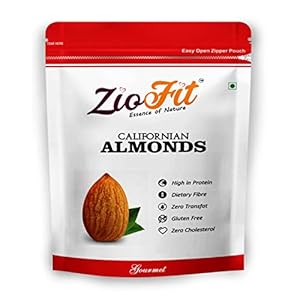 Ziofit Californian Almonds, 200g (Buy 1 Get 1 Free)