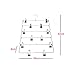 6 Tier Foldable Multi-skirt Hanger,Stainless Steel Pants Hangers Closet Organizer Space Saving Clothes Rack (2pack)