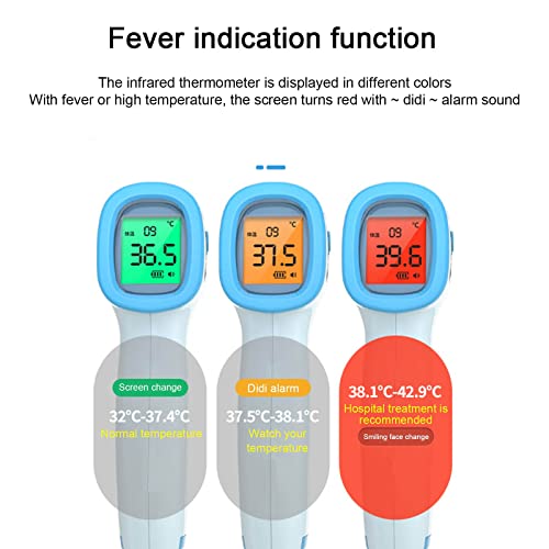 Kuhxz 𝐈𝐧𝐟𝐫𝐚𝐫𝐞𝐝 Forehead Thermometer, NonContact Forehead Thermometer for Adults & Kids