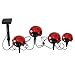 Smart Solar 3656MRM4 Ladybug Solar Red Light Set, 4-Pack, Powered by a Separate Solar Panel Allowing Lights to be Placed in Shady Areas